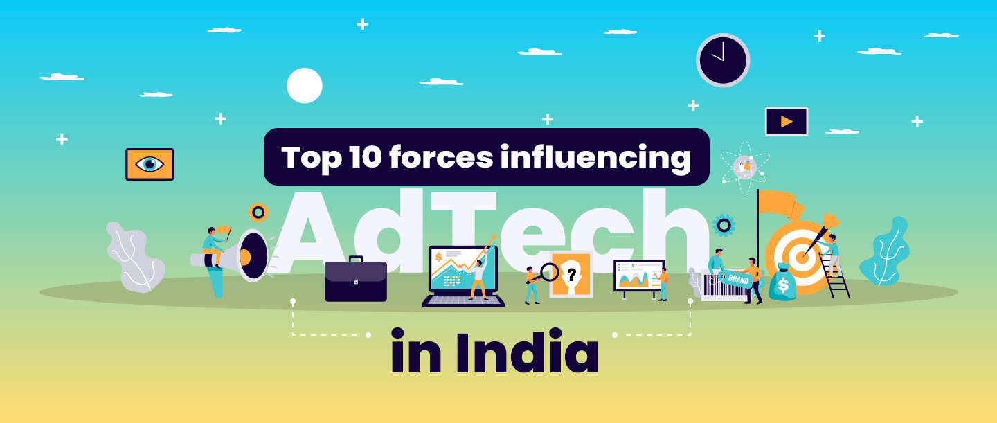 A Banner With The Content Written As Top 10 Forces Influencing AdTech In India